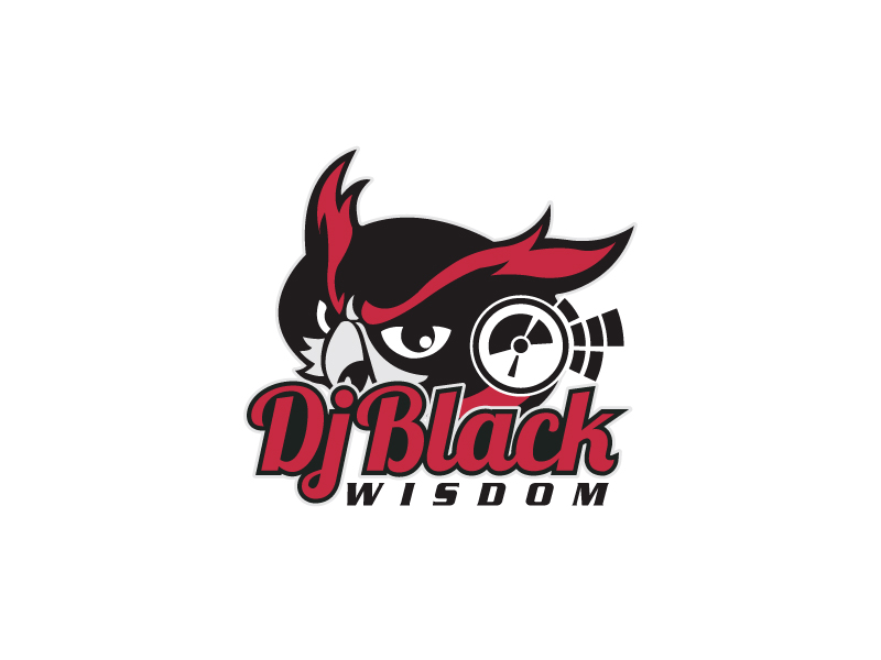 DJ Black Wisdom logo design by Pintu Das