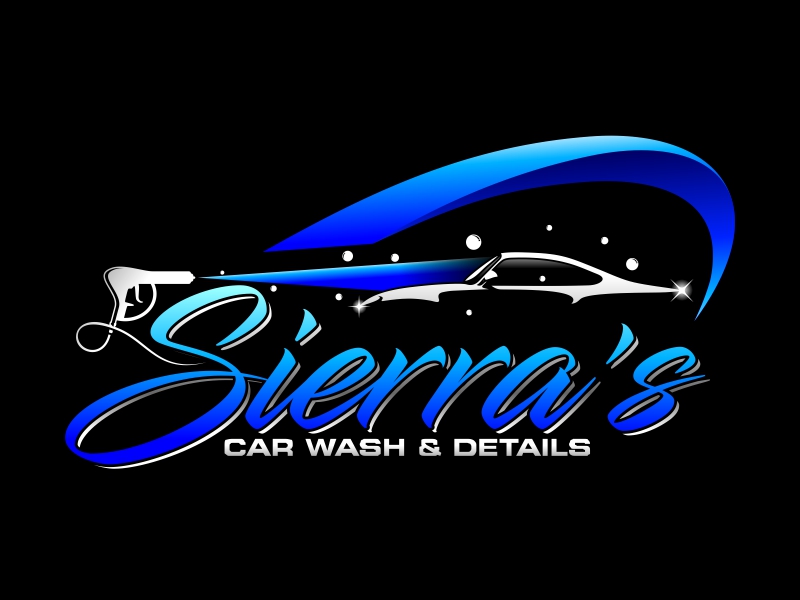 Sierra’s Car Wash & Details logo design by ekitessar