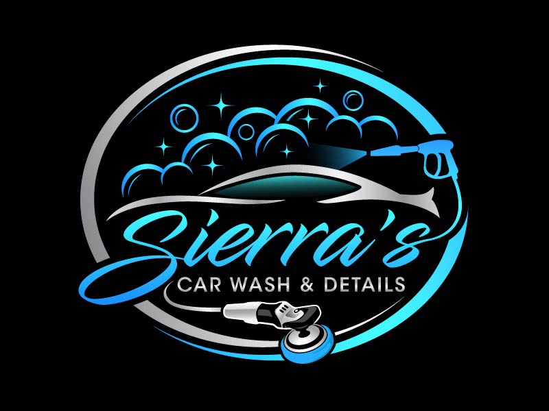 Sierra’s Car Wash & Details logo design by Andri