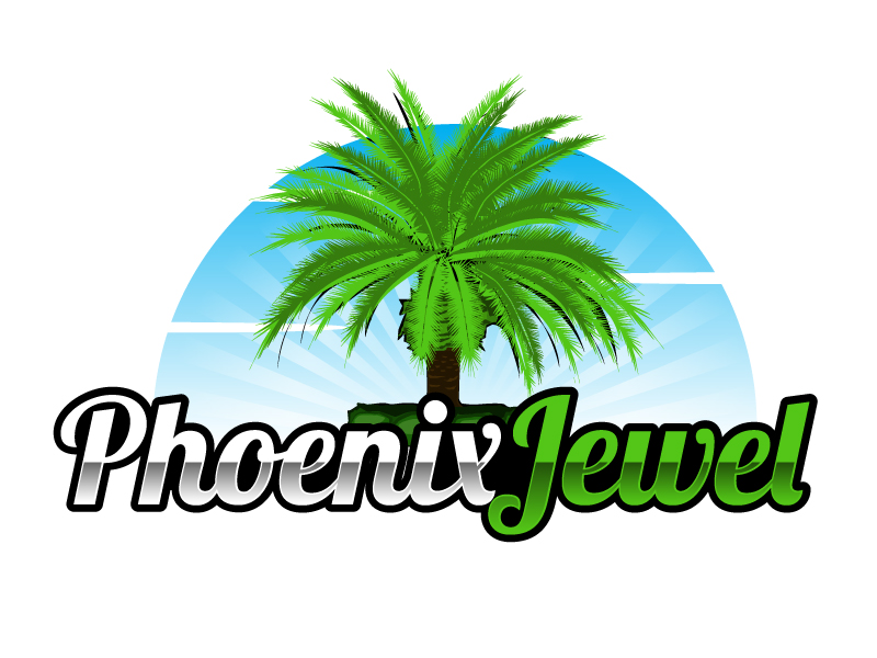 Phoenix Jewel logo design by ElonStark