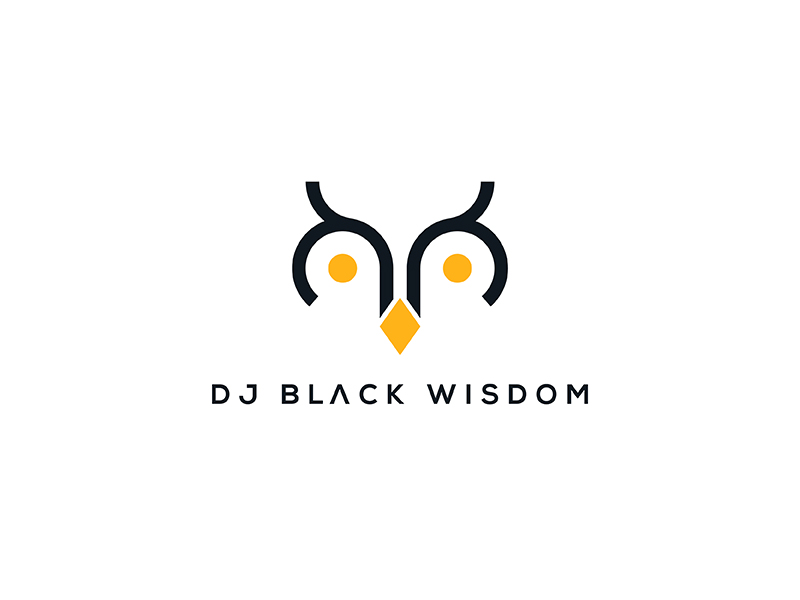 DJ Black Wisdom logo design by Risza Setiawan