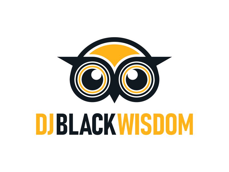 DJ Black Wisdom logo design by SelaArt