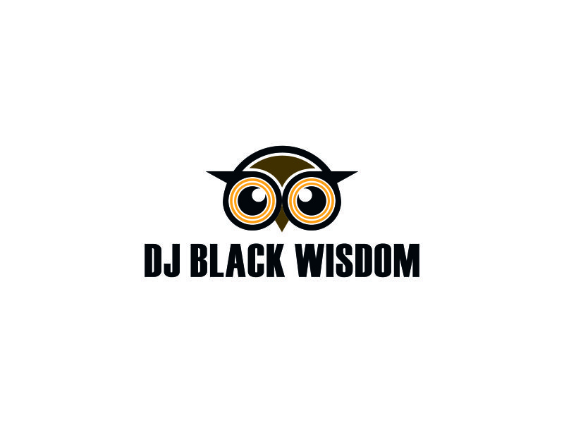 DJ Black Wisdom logo design by Naan8