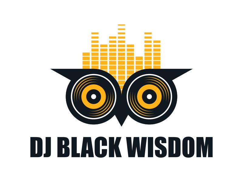 DJ Black Wisdom logo design by rizuki