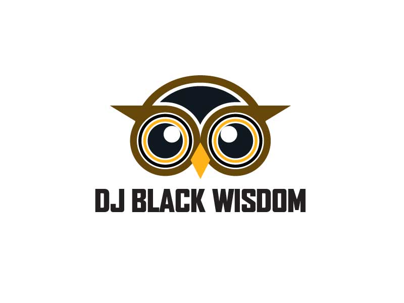 DJ Black Wisdom logo design by logy_d
