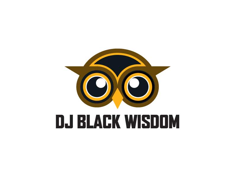 DJ Black Wisdom logo design by logy_d