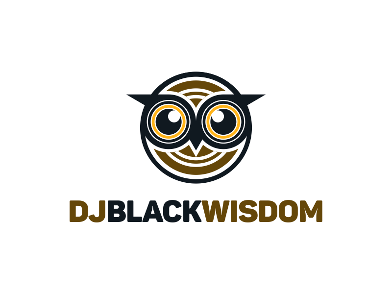 DJ Black Wisdom logo design by MRANTASI