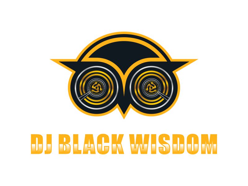 DJ Black Wisdom logo design by savana