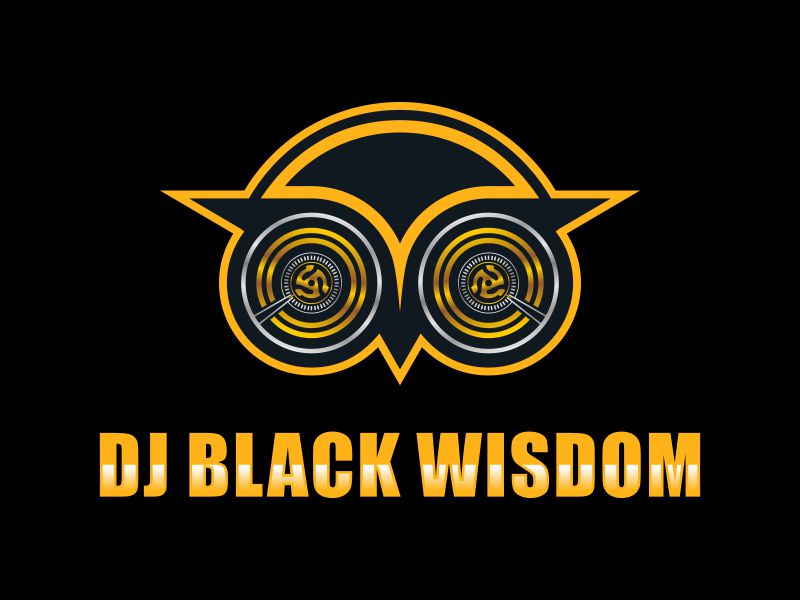 DJ Black Wisdom logo design by savana