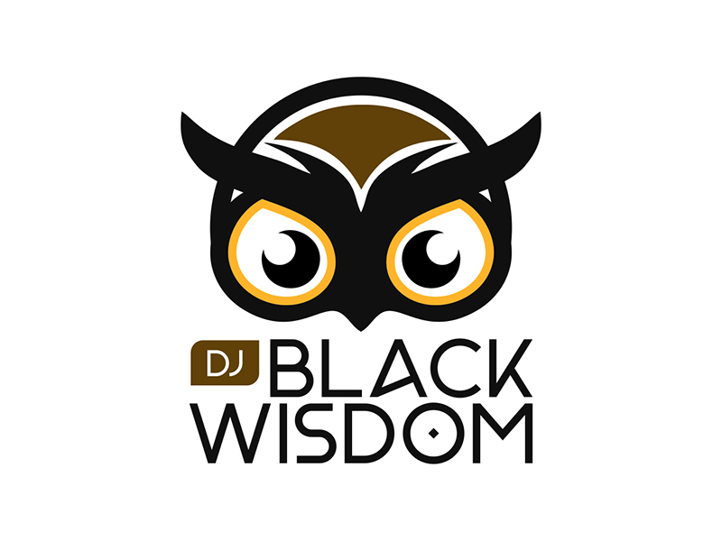 DJ Black Wisdom logo design by enzidesign