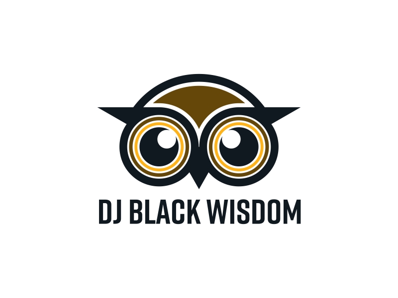 DJ Black Wisdom logo design by GassPoll