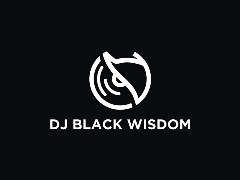DJ Black Wisdom logo design by Fajar Penggalih