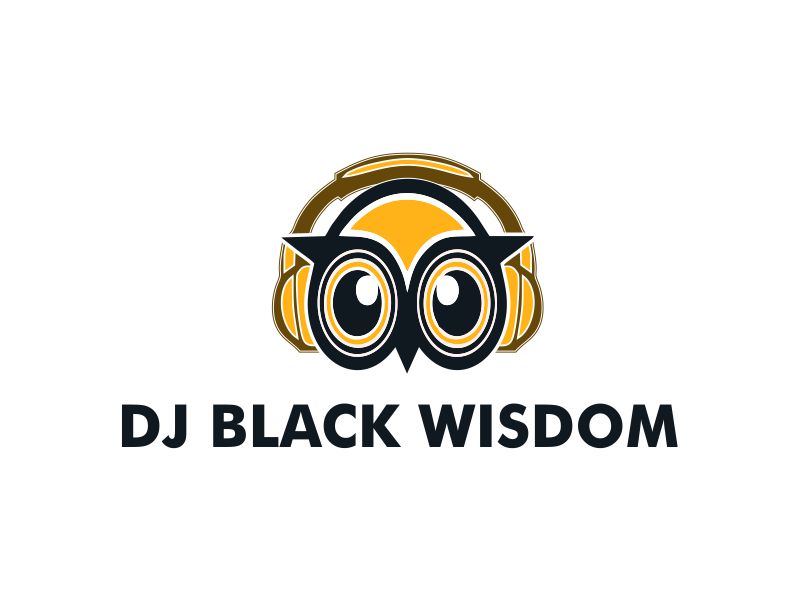 DJ Black Wisdom logo design by MUNAROH