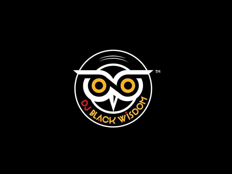 DJ Black Wisdom logo design by Loregraphic