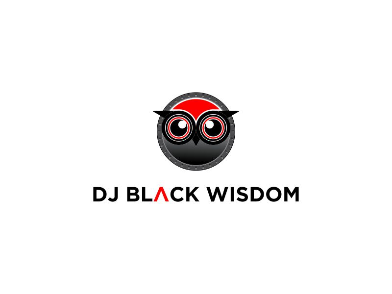 DJ Black Wisdom logo design by oke2angconcept