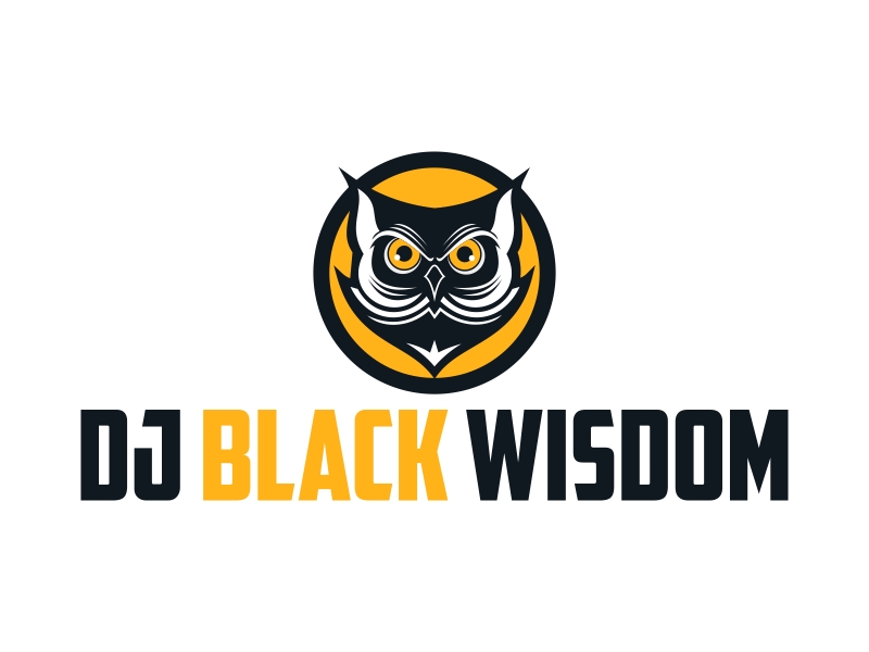 DJ Black Wisdom logo design by Kruger