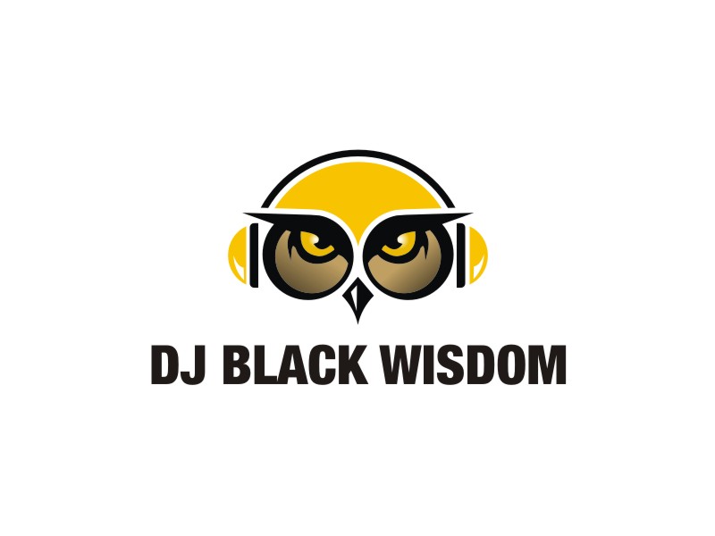 DJ Black Wisdom logo design by cintya