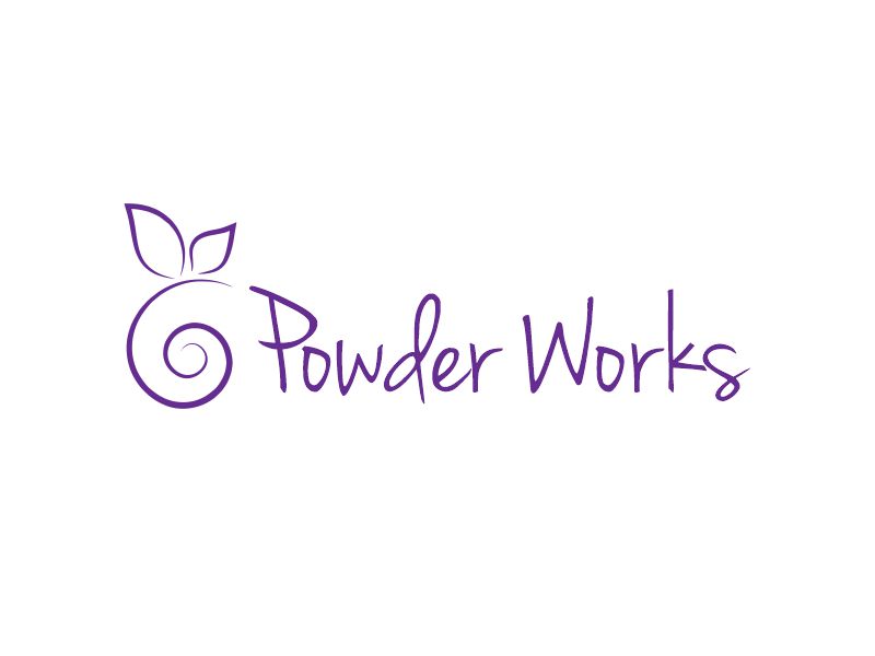 Powder Works logo design by Gwerth