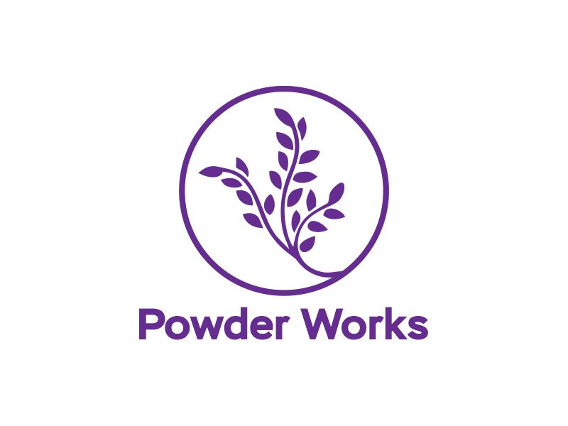 Powder Works logo design by Gwerth