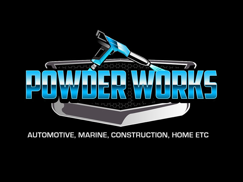 Powder Works logo design by kunejo