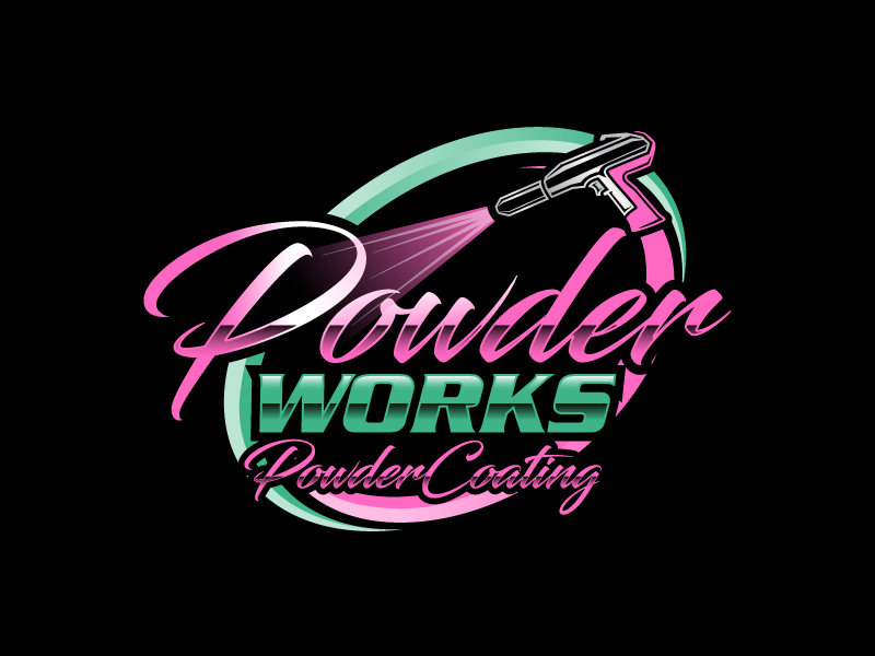 Powder Works logo design by daywalker