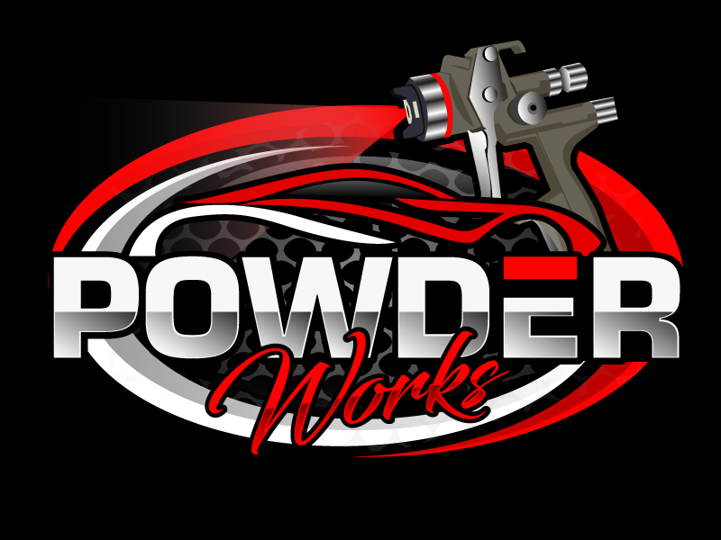 Powder Works logo design by ElonStark