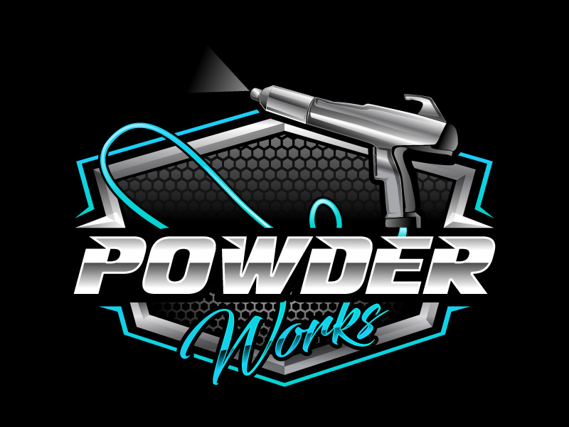 Powder Works logo design by Suvendu