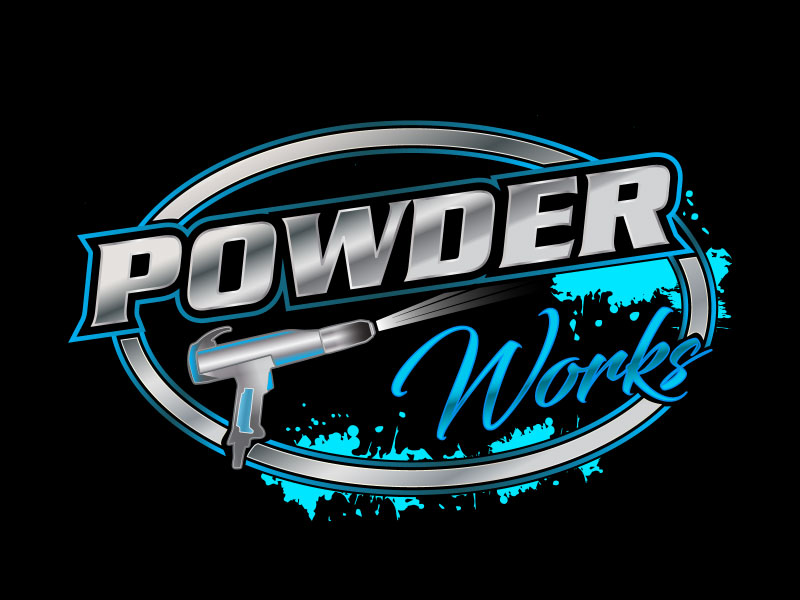 Powder Works logo design by nona
