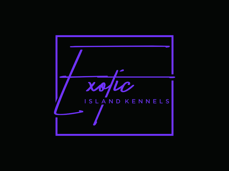 Exotic island kennels logo design by ozenkgraphic
