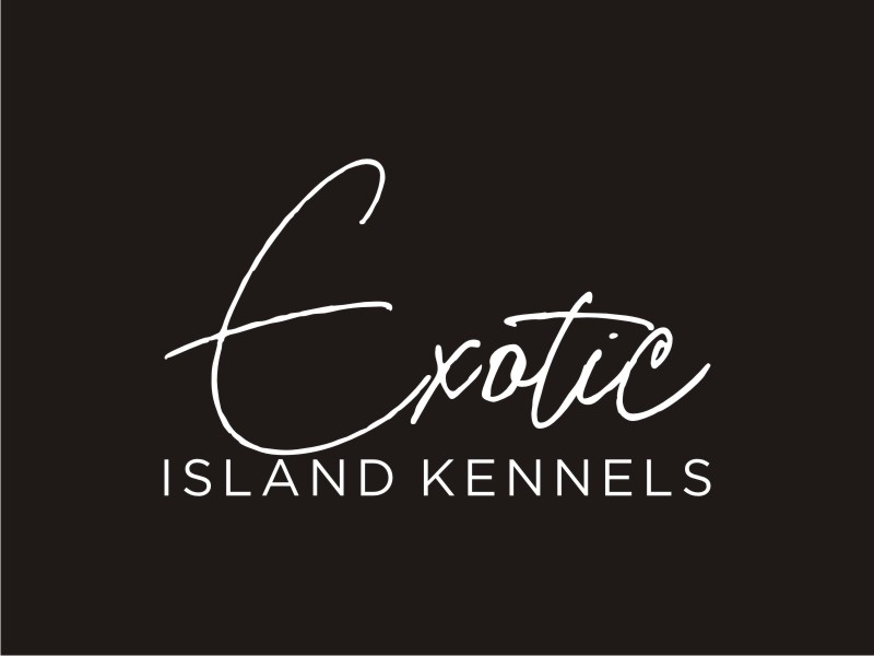 Exotic island kennels logo design by Artomoro