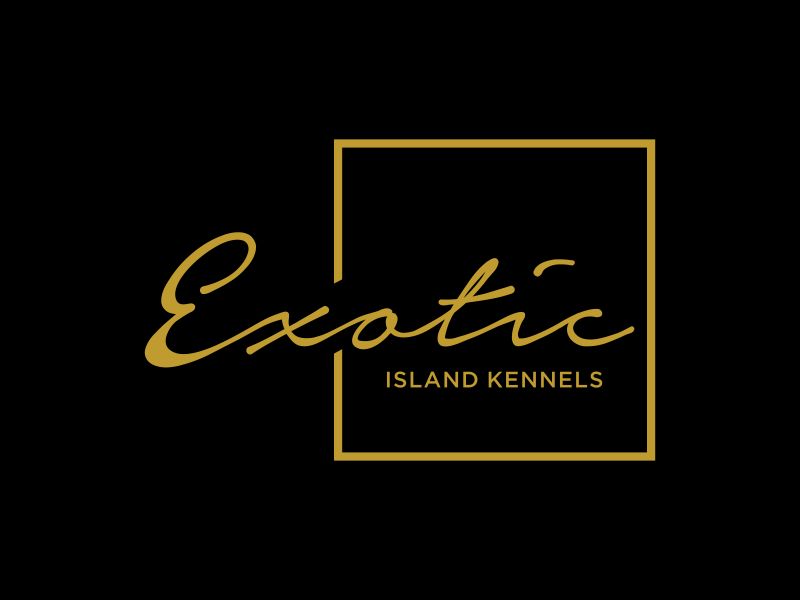 Exotic island kennels logo design by Kanya