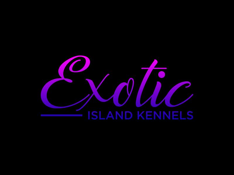Exotic island kennels logo design by Humhum