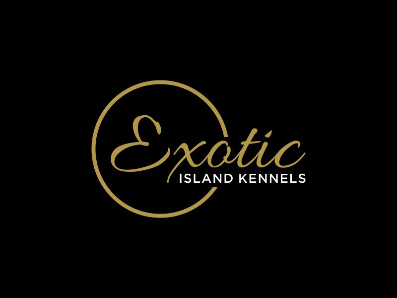 Exotic island kennels logo design by y7ce