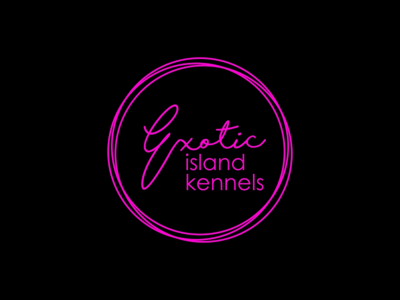 Exotic island kennels logo design by GassPoll