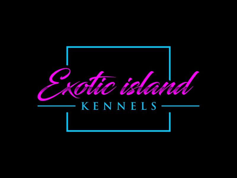 Exotic island kennels logo design by glasslogo