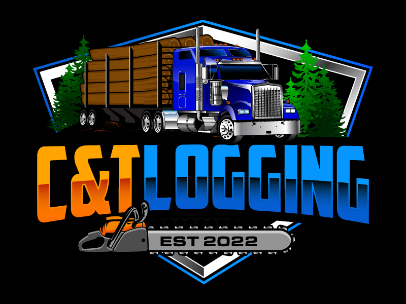C&T Logging Est 2022 logo design by daywalker