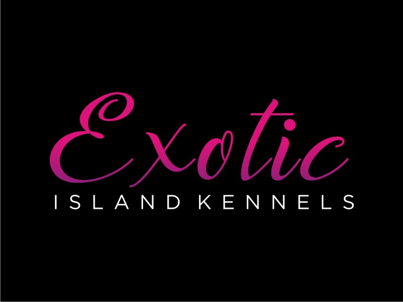 Exotic island kennels logo design by sabyan