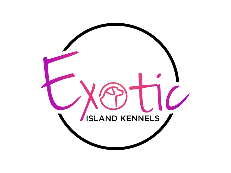 Exotic island kennels logo design by EkoBooM
