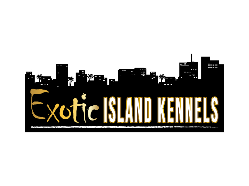 Exotic island kennels logo design by pilKB