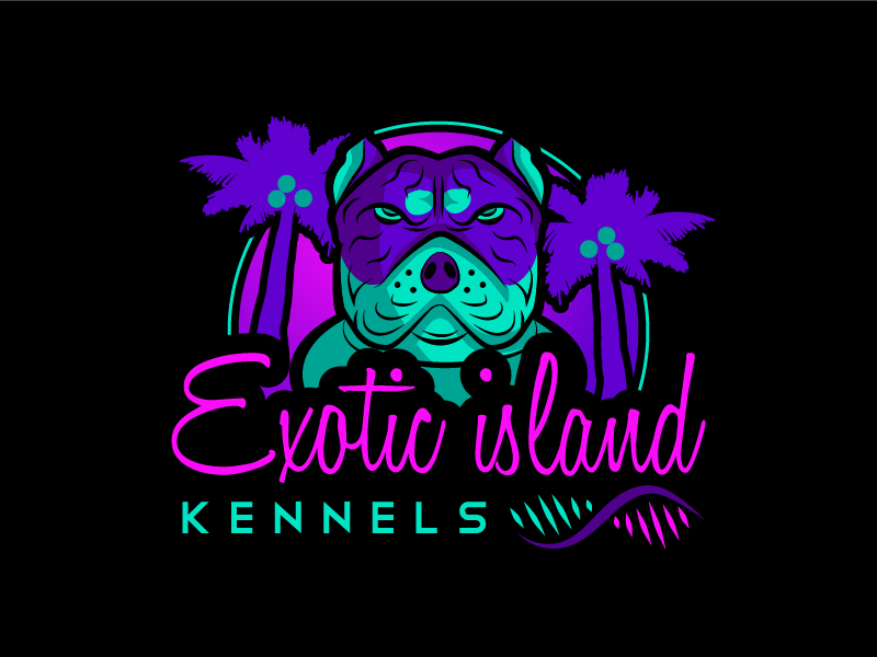 Exotic island kennels logo design by Norsh