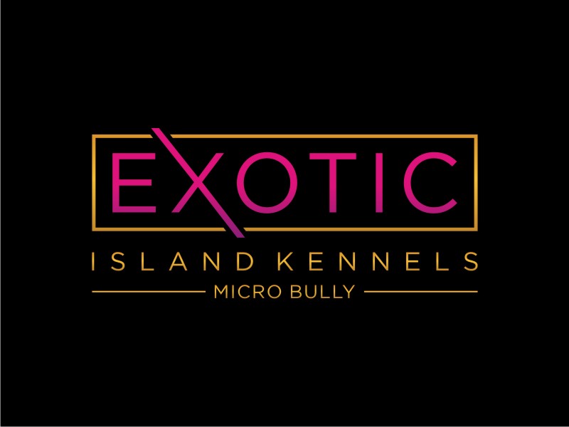 Exotic island kennels logo design by sabyan