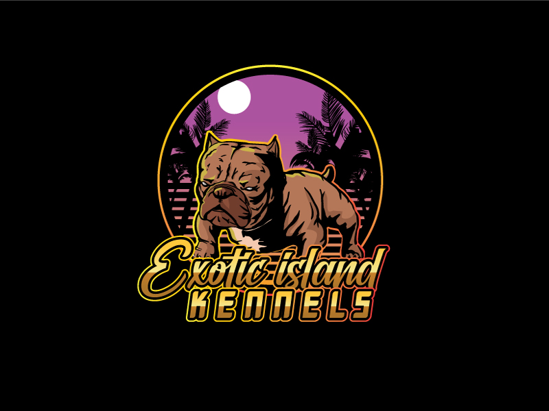 Exotic island kennels logo design by subrata