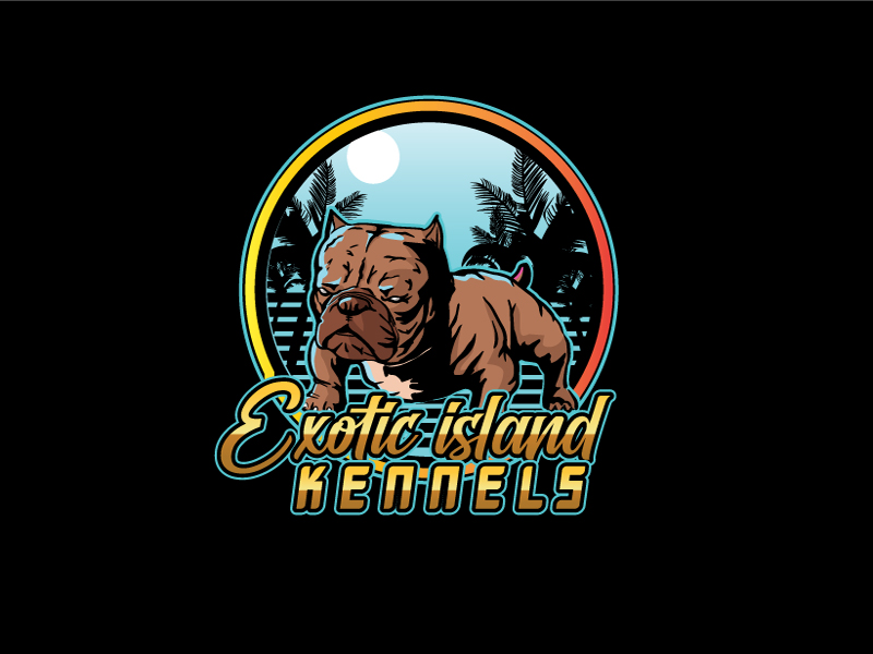 Exotic island kennels logo design by subrata