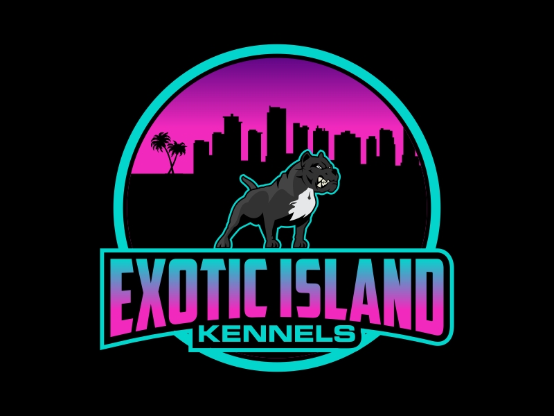 Exotic island kennels logo design by Kruger