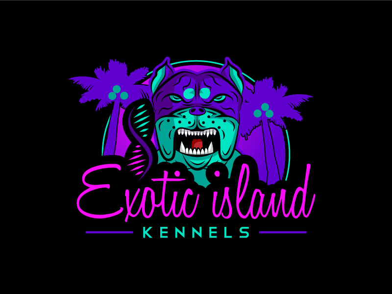 Exotic island kennels logo design by Norsh