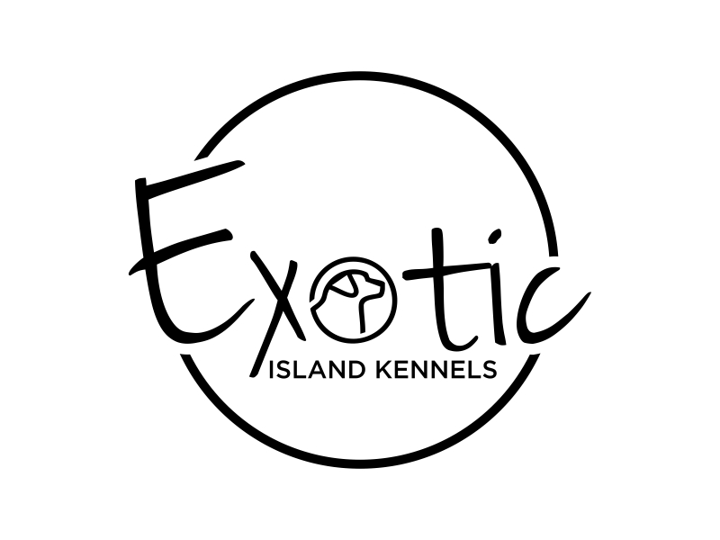 Exotic island kennels logo design by EkoBooM