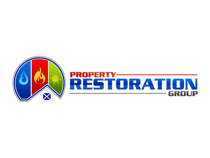 Property Restoration Group logo design by coco