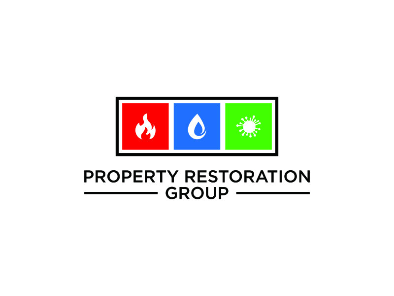 Property Restoration Group logo design by bomie