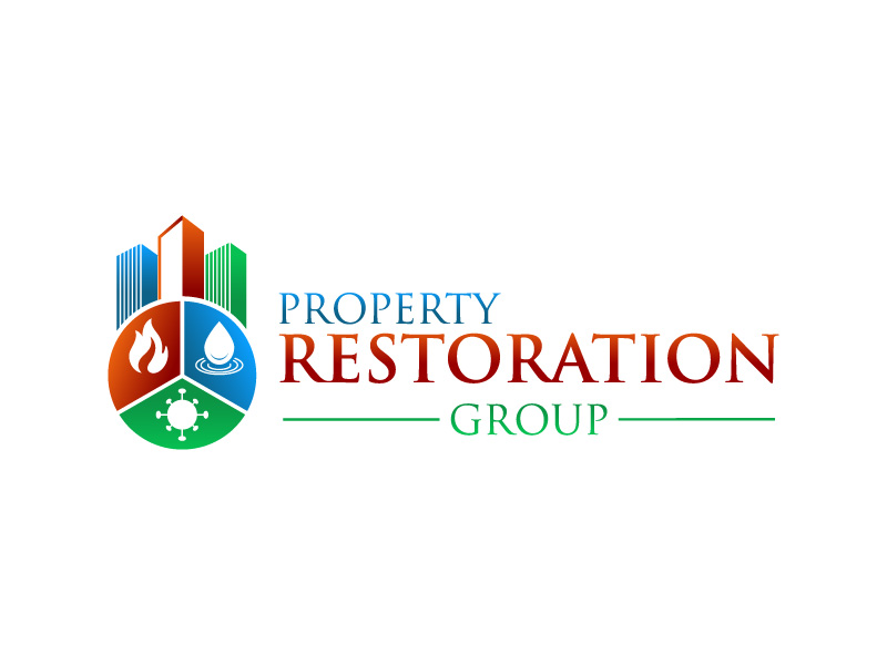 Property Restoration Group logo design by jhunior