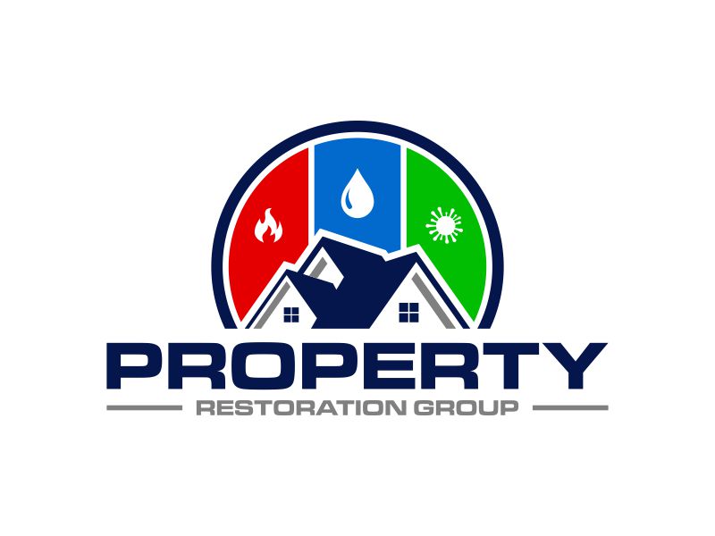 Property Restoration Group logo design by Humhum